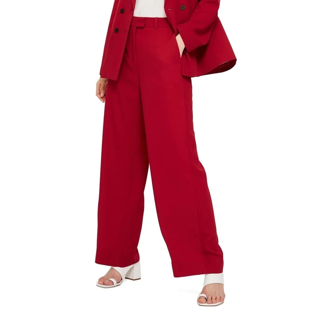 NEW Topshop High Rise Wide Leg Stretch Dress Pants